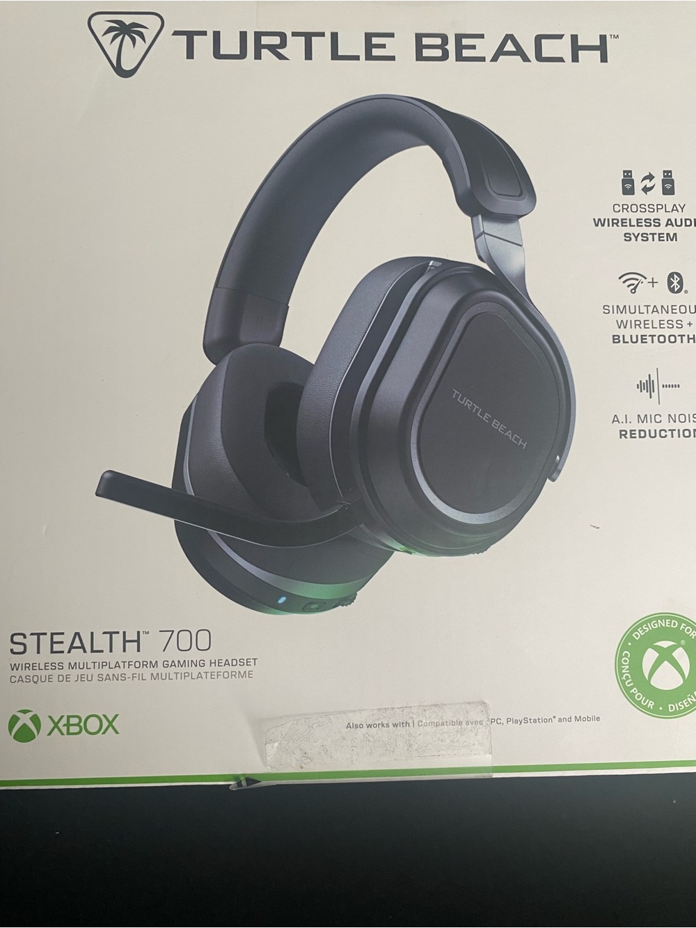Black Turtle Beach stealth -700 wireless headset